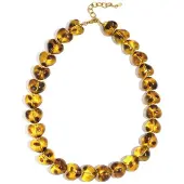 Yehwang Acryl kralen kettingen luipaardprint retro Daily Classic serie dames sieraden