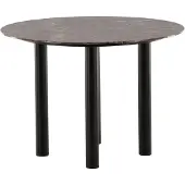 Venture Home Havsten eetkamertafel Ø106cm glas brun.