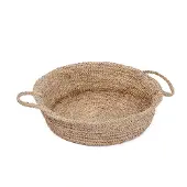 Bazar Bizar Opbergmand Raffia Trays | palmblad naturel 43x43x21 cm opbergmanden | NADUVI