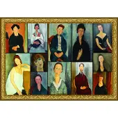 Grafika puzzel La peinture de Modigliani - 2000 stukjes kunst.