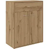 vidaXL Dressoir 60x30x75 cm bewerkt hout artisanaal eikenkleurig