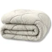 Y-NOT - Velvet Dekbed Zonder Overtrek 140x200 - Zomerdekbed - Zacht & Wasbaar - Pearl White