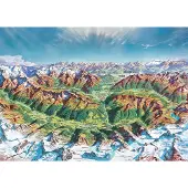 Sonstige Verlage Alpine Mountain World - legpuzzel 2000 stukjes - 96,6 x 68,8 cm