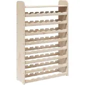 vidaXL Wijnrek met bovenblad 72,5x25x111,5 cm massief grenenhout