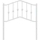 vidaXL Vervangend hoofdbord 80 cm metaal wit