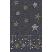 Duni Tafelkleed l138b220 cm snowstrs blck
