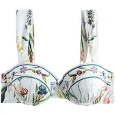Next Bikinitop donkergroen / wit