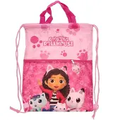 Gabby's Poppenhuis Gabby's Dollhouse Gymtas met rits - Zwemtas - 40 cm - Roze - Voor Kinderen