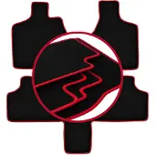 Super Merchant -RED automatten voor: Chrysler Grand Voyager III 7-zits (2000-2008)