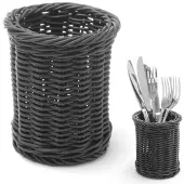 Super Merchant Bestekmand – Zwart – Ø100x(H)120mm – Vaatwasmachinebestendig – Polypropyleen
