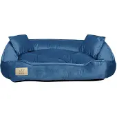 AIO Factory Hondenmand, speelbox, 75x65 cm, fluweel, blauw