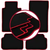 Super Merchant -RED automatten voor: Mercedes E W124 coupé (1984-1997)