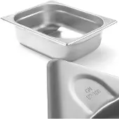 Hendi Keukenlijn stalen GN 1/2 container, hoogte 100 mm - 806333