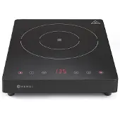 Hendi Inductiekookplaat 2000W Black Line, RVS, 37,3(b)x29,3(d)x5,6(h)cm, 239391