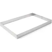 Super Merchant - Bakvorm - Roestvrij Stalen Rant - 385x285mm - 60mm Hoog