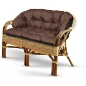 AIO Factory Tuinkussen 190x40 cm voor bank of loungebank, waterdicht, bruin