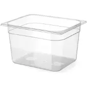 Hendi GN 1/2 container – geur- en smaakvrij – 12,5L – transparant – temperatuurbestendig