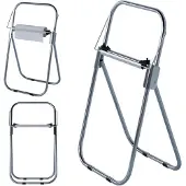 Super Merchant Vrijstaande handdoekdispenser – RVS – Antislip – Gekartelde rand – Voor rollen tot 430 mm