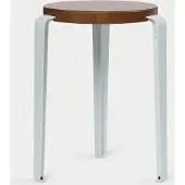 TIPTOE Lou Houten Kruk Pale Blue | Tinted Oak