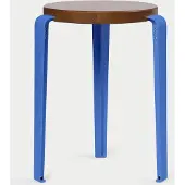 TIPTOE Lou Houten Kruk Azure Blue | Tinted Oak