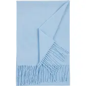 GOBI Cashmere Sjaal 'Unisex Cashmere Fringed Scarf' lichtblauw