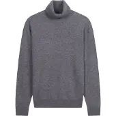 GOBI Cashmere Trui 'Men's Essential Turtleneck Cashmere Sweater' grey denim