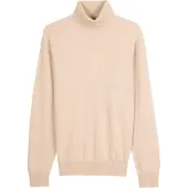 GOBI Cashmere Trui 'Men's Essential Turtleneck Cashmere Sweater' beige