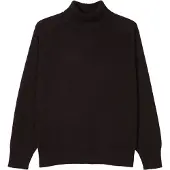 GOBI Cashmere Trui 'Unisex High-Neck Cashmere Sweater' donkerbruin