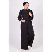 Turkishsouq Parel Detailed Jumpsuit-jurk Zwart