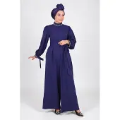 Turkishsouq Parel Detailed Jumpsuit-jurk Indigo