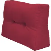 Beautissu Elements – Palletkussen 60x40cm - Zijkussen Rood – Wasbare Hoes