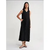 MixRay V-hals Maxi Jurk