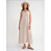 MixRay V-hals Maxi Jurk