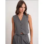 MixRay V-hals Geknoopte Vest