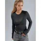 Busem Slim Fit Lange Mouwen Transparante Blouse