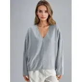 Busem V-hals Lange Mouwen Blouse