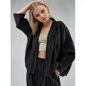 Busem Lange Mouwen Losse Pasvorm Kimono