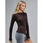 Busem Boothals Katoenen Blouse