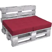 Beautissu Elements – Palletkussen 120x80cm - Zitkussen Rood in Matraskussen Kwaliteit