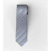Olymp Stropdas blauw, Gestreept
