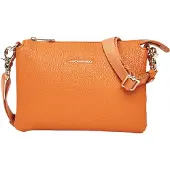 Mandarina Duck Leren schoudertas Mellow Leather Crossbody Bag Marmalade oranje
