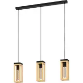 Eglo 43744, 1 lamp, E27, IP20, Zwart, Bruin