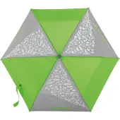 Step by step Paraplu grijs / neongroen / wit