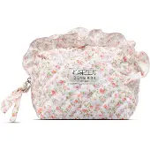 Karen - Small Toiletry Bag - Pink and White - 17x16x11 cm