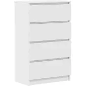vidaXL Dressoir 60x35x98,5 cm bewerkt hout wit