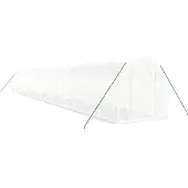vidaXL Tuinkas met stalen frame 36 m² 18x2x2 m wit