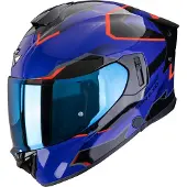 Scorpion EXO-530 Air Clip, integraalhelm ,donkerblauw/zwart/rood ,S