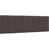vidaXL Hoofdbordkussen "Hanko" 160 cm stof donkerbruin
