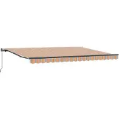vidaXL Uitschuifbare luifel Meerkleurig 450 × 350 cm
