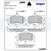 Delphi Remblokset LP2282, voor